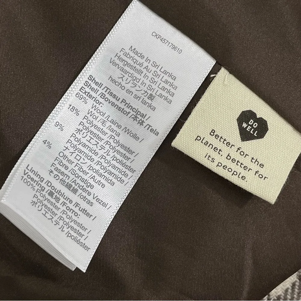 NWT Madewell Larsen Blazer‎ in Undyed Check Size MEDIUM - Image 13