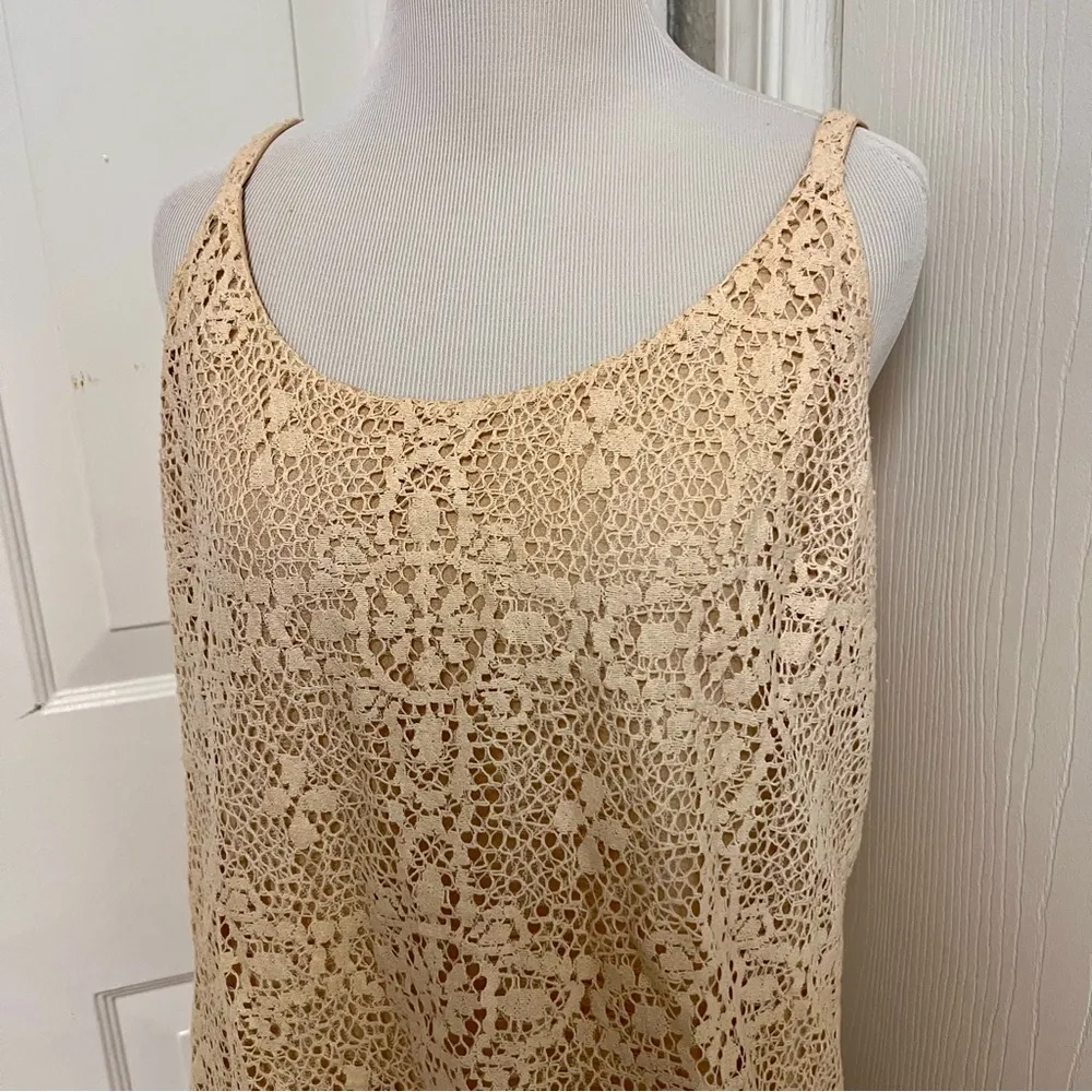 Cabi It Girl Ivory Lace Overlay Cami - Image 4