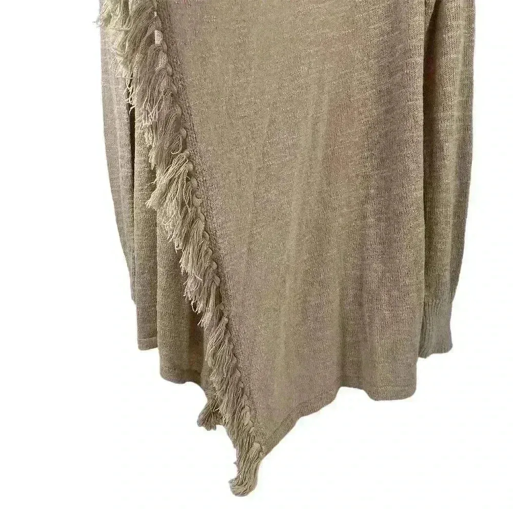 Lilly Pulitzer Women's Cardigan Sweater XXS Brown Open Front Tassel - Image 5