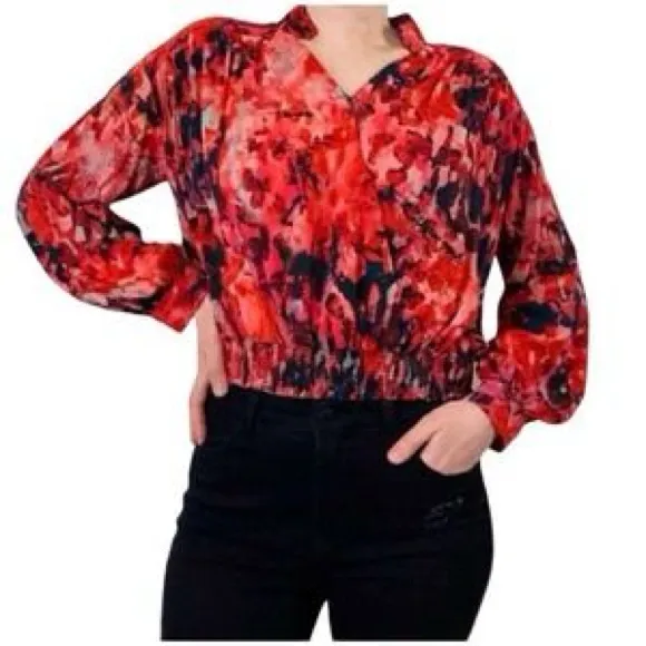Soft Surroundings  Rioja Crossover Wrap‎ Blouse Size XS - Image 2