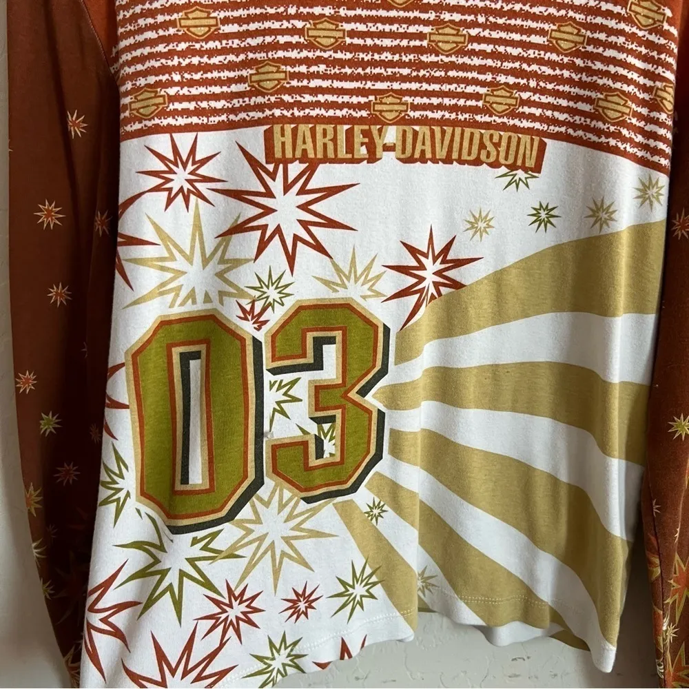Y2K Harley Davidson Long Sleeve Graphic Tee - Image 8