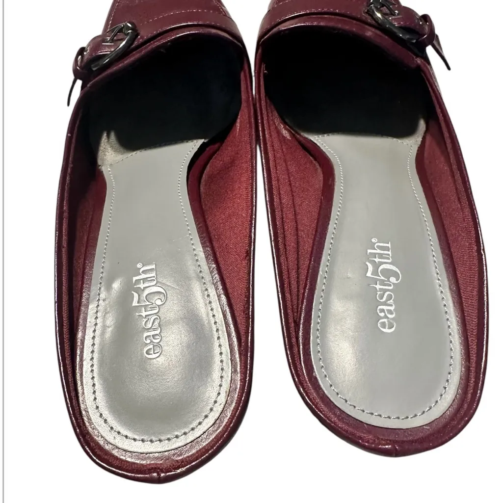 East5th Open Back Burgandy Heels Size 7 1/2. - Image 3