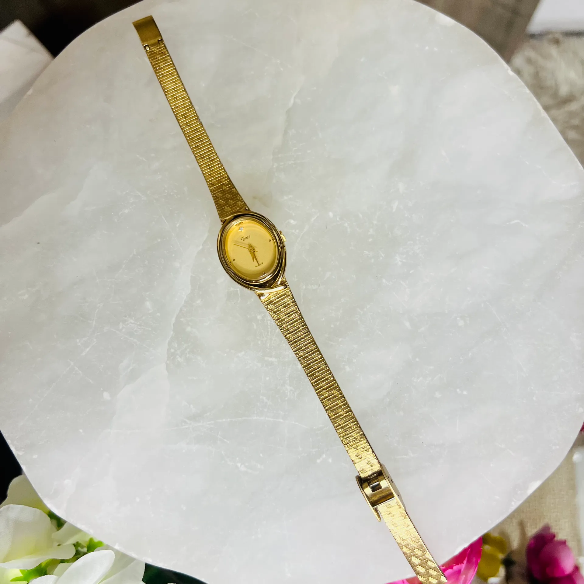 Timex Dainty Vintage Gold  Watch - Image 3