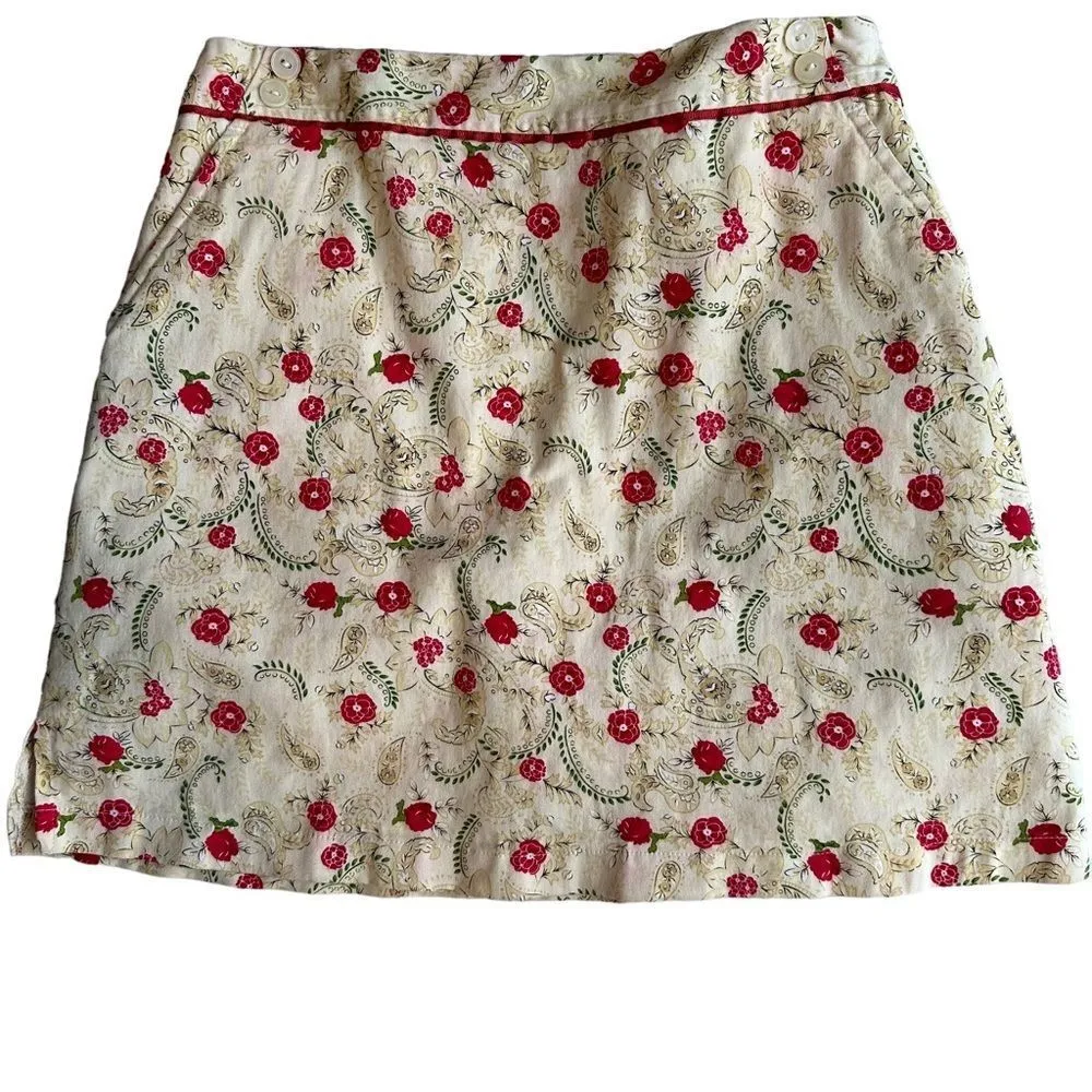 Allyson‎ Whitmore AW Golf Yellow Floral Skort - Image 4