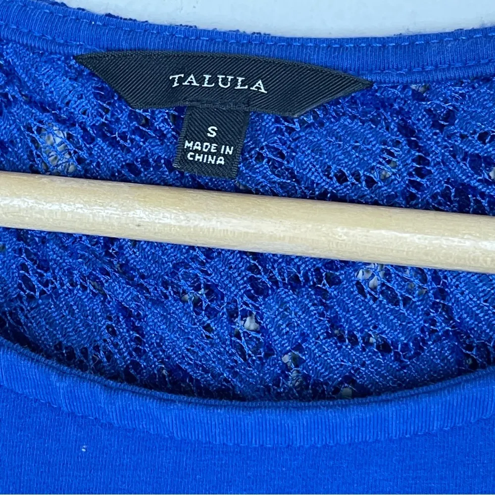 ARITZIA TALULA Lace Open Back‎ Bodycon Mini Dress in Electric Blue, Small - Image 5