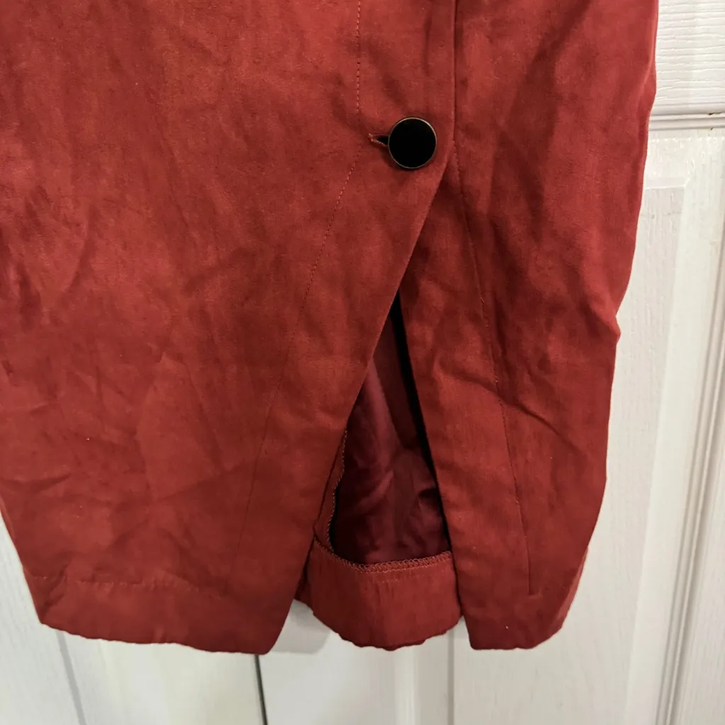 Forever 21 Contemporary faux suede dress size small - Image 3