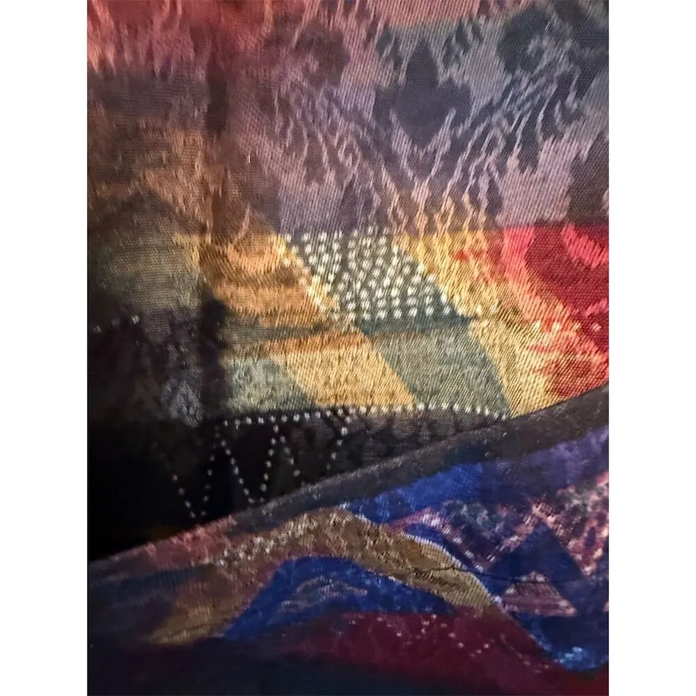 Danielle B Women's Vintage Multicolor Blazer Medium Geometric Red - Image 7