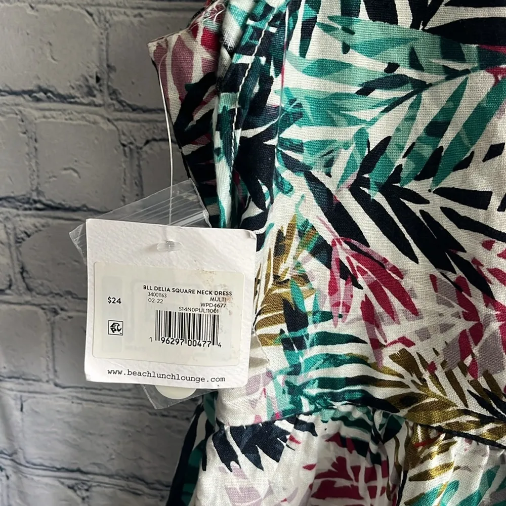Beachlunchlounge tropical palm tree, beachy lightweight dress women’s size S nwt - Image 3