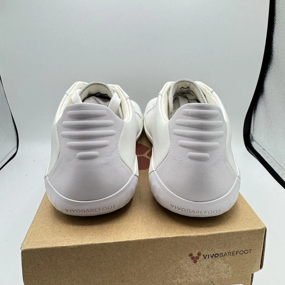 Vivobarefoot Shoes Womens 5.5 Bright White Leather Geo Court L 35 New Athletic - Image 4