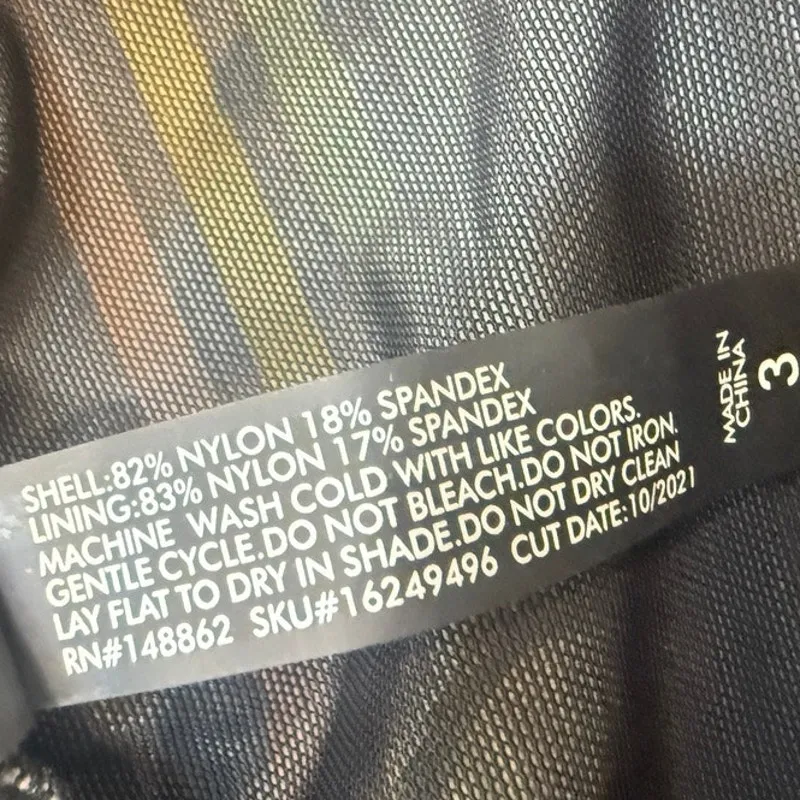 Torrid 3 high rise hip pockets striped swim bottom bikini brief SW 2819 - Image 6