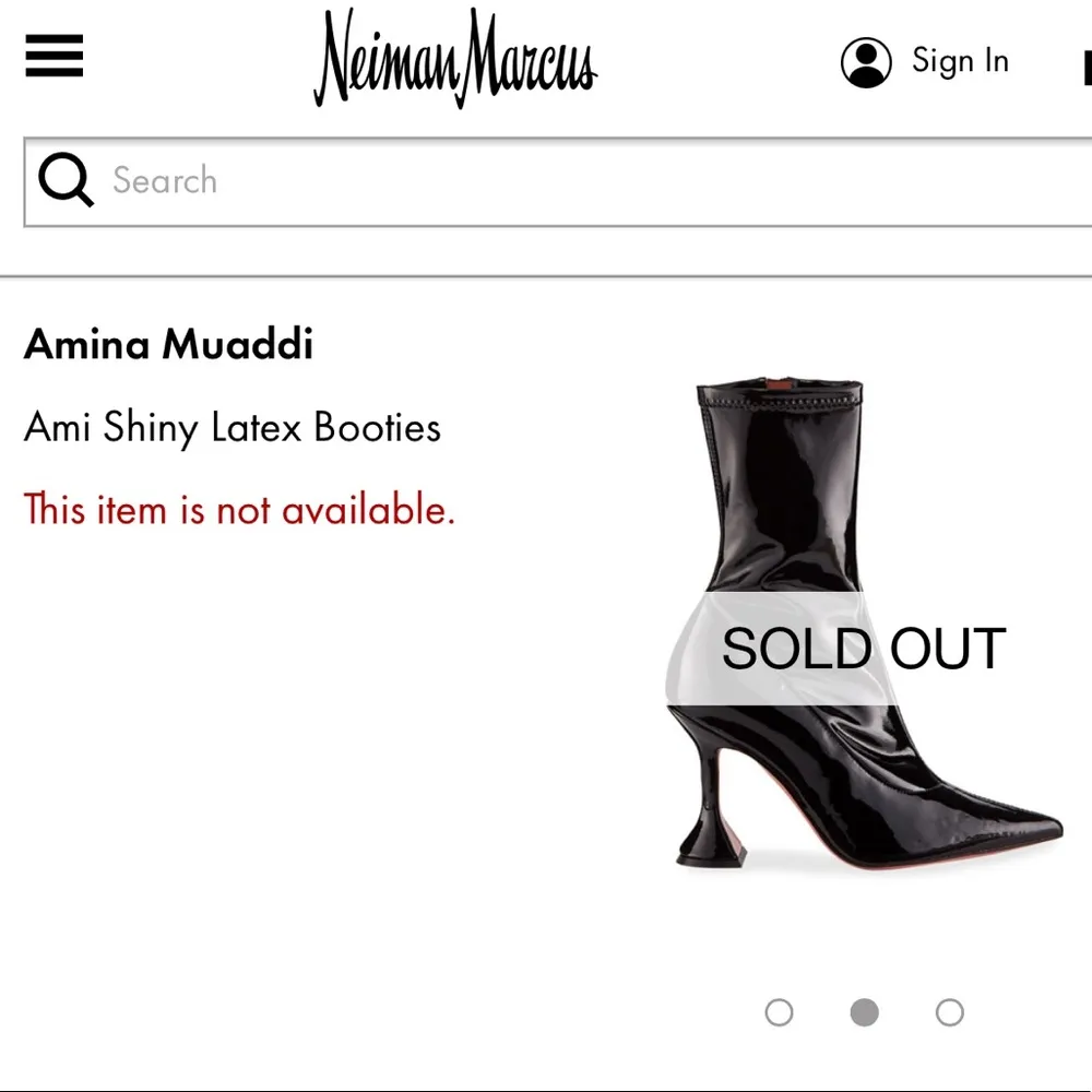 Amina Muaddi Amiboot Latex Black - Image 5