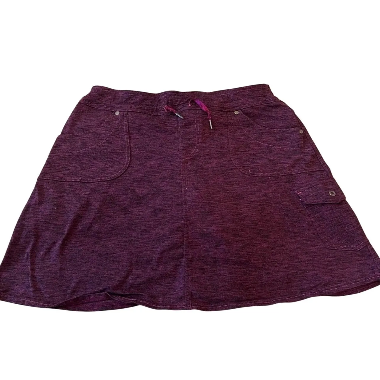KUHL Purple Skort Active Hiking Travel Athleisure Pockets Shorts Underneath M 16 Size M - Image 3