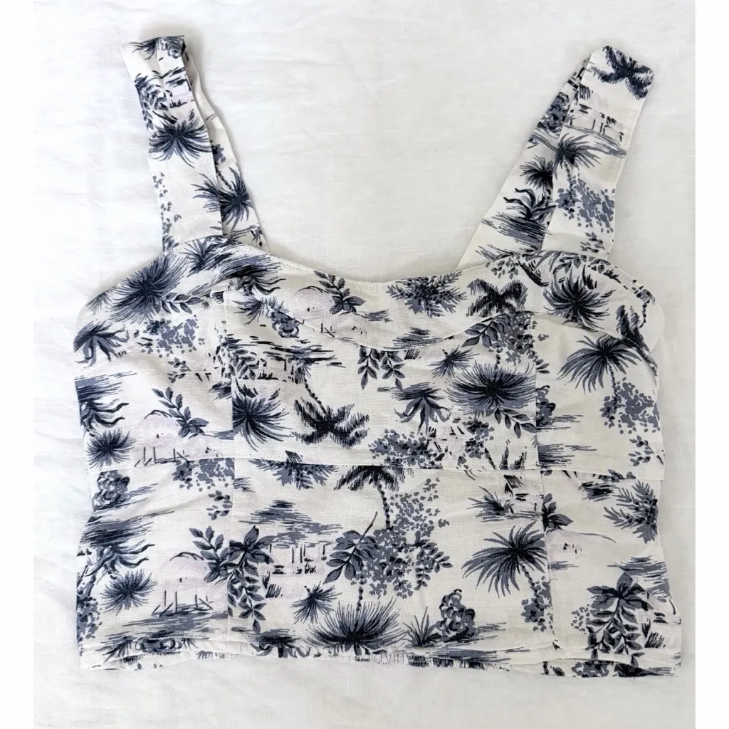 Abercrombie & Fitch 3 Piece Linen Palm Pattern Set - Image 6