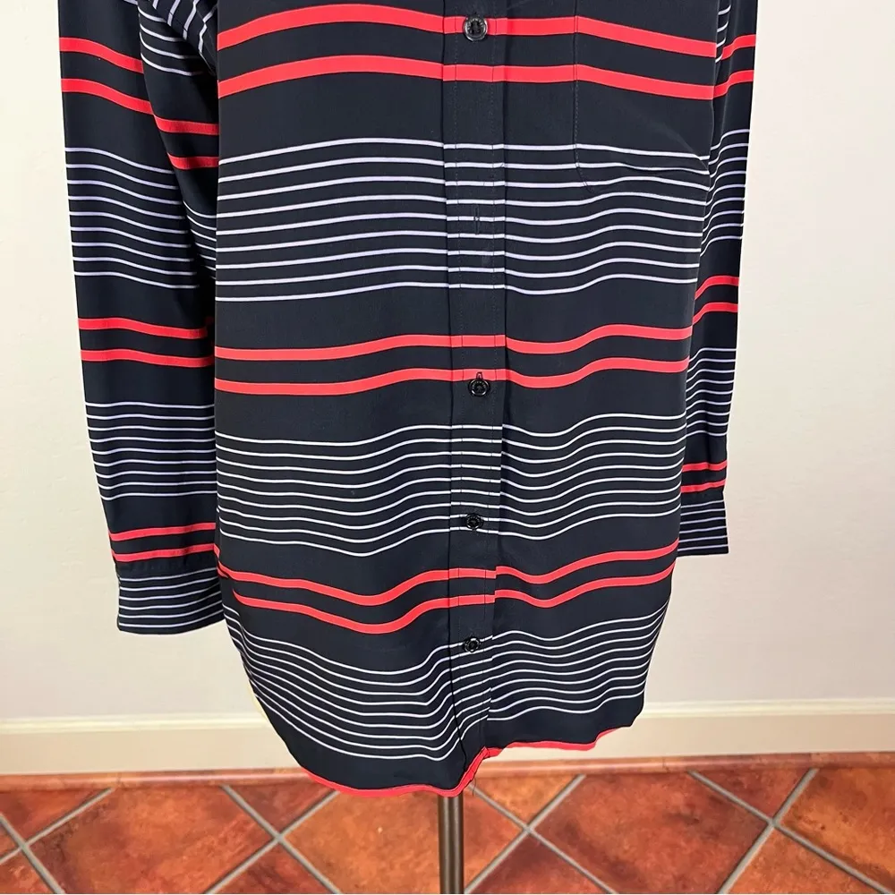 Equipment Purple Stripe Classic Silk Shirt - Image 7