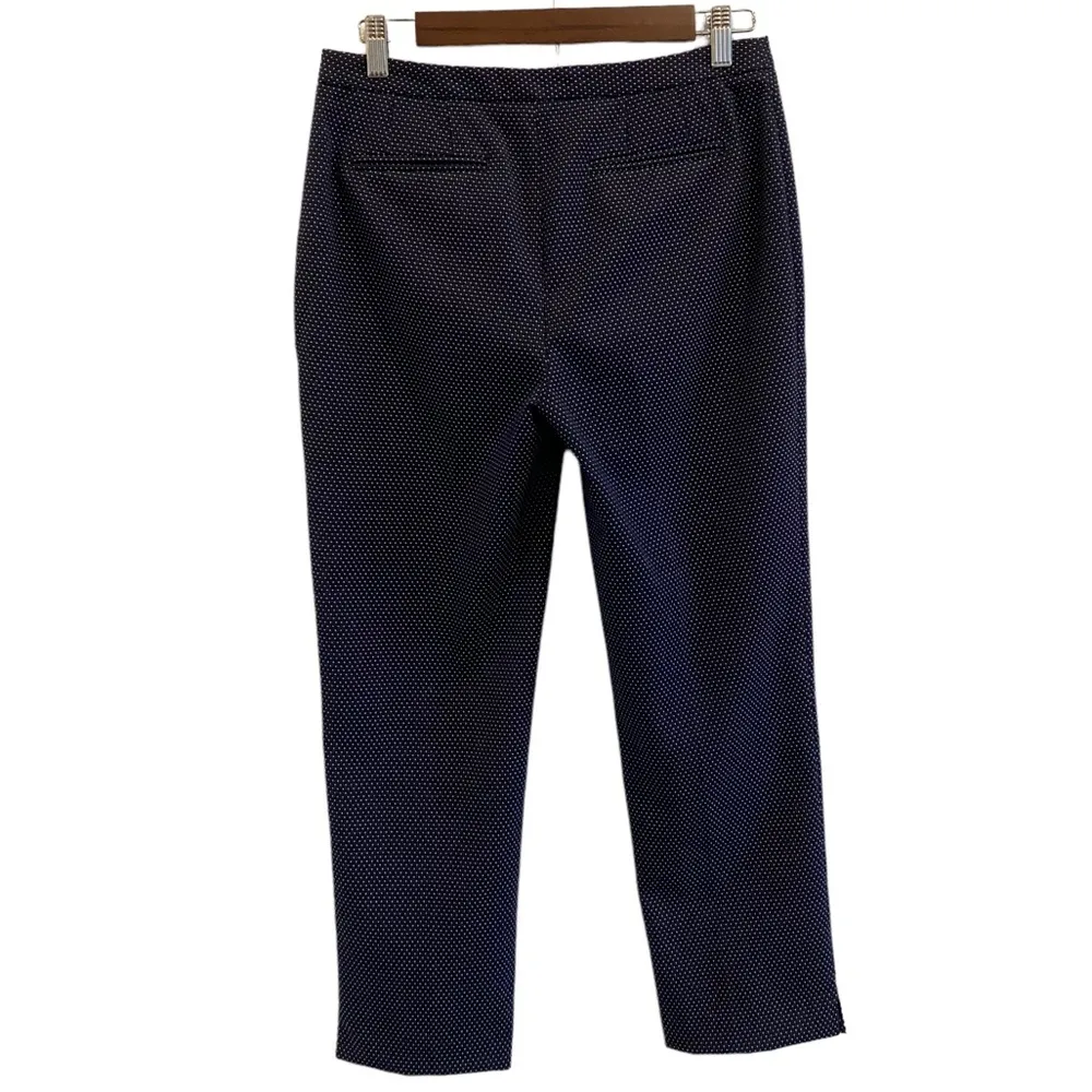 Karl Lagerfeld Navy Trousers Polka Dot Pattern - Image 9