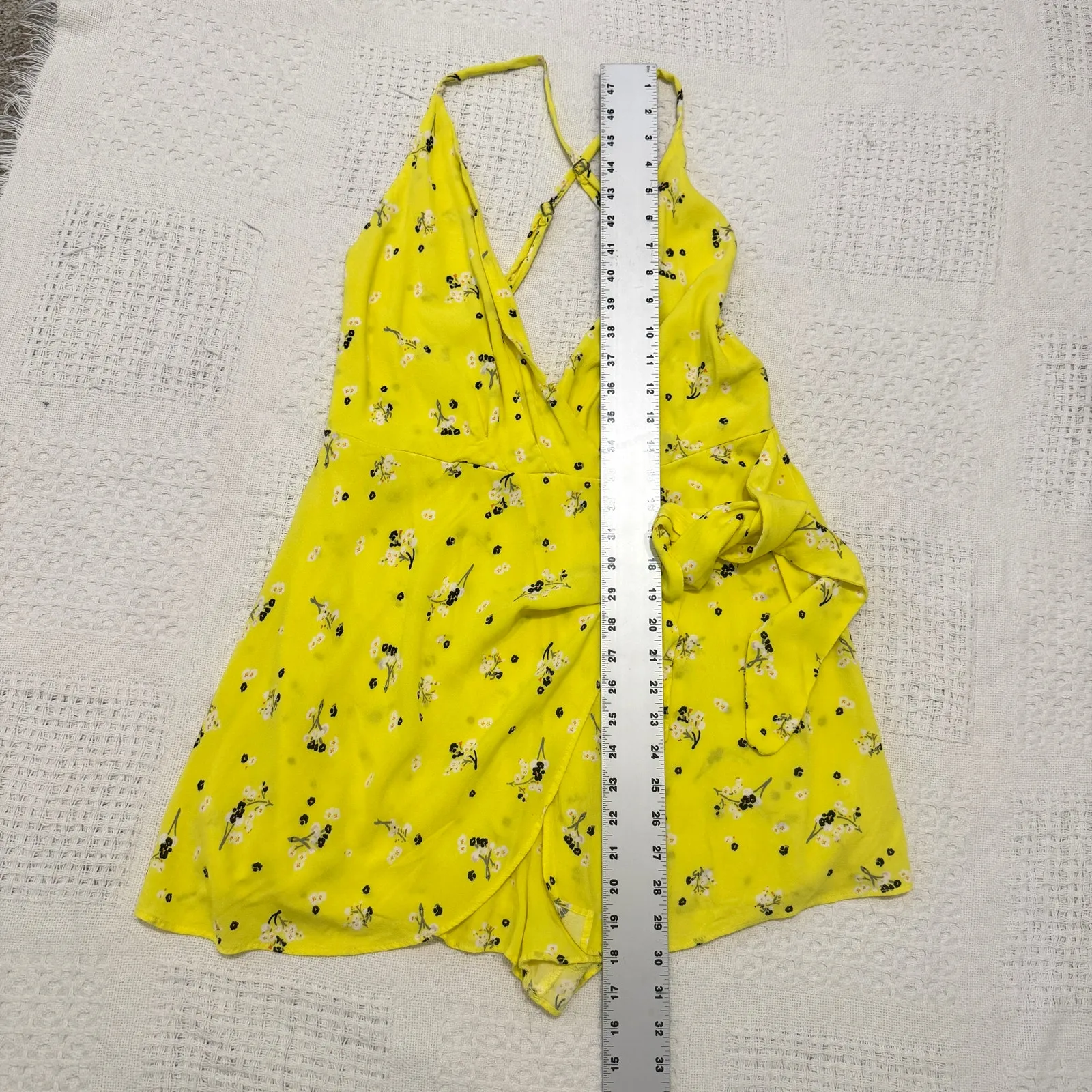 Free People Tango at Night 10 faux wrap tie flap front romper SH 3099 - Image 3