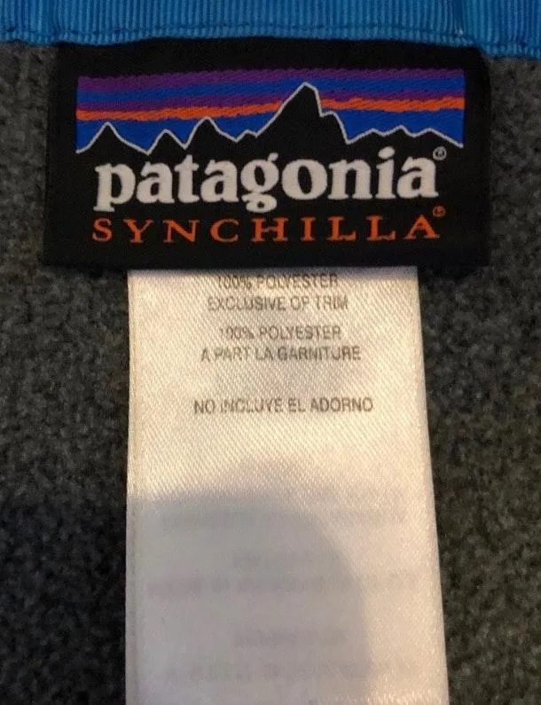 Patagonia Gray And Purple Synchilla - Image 5