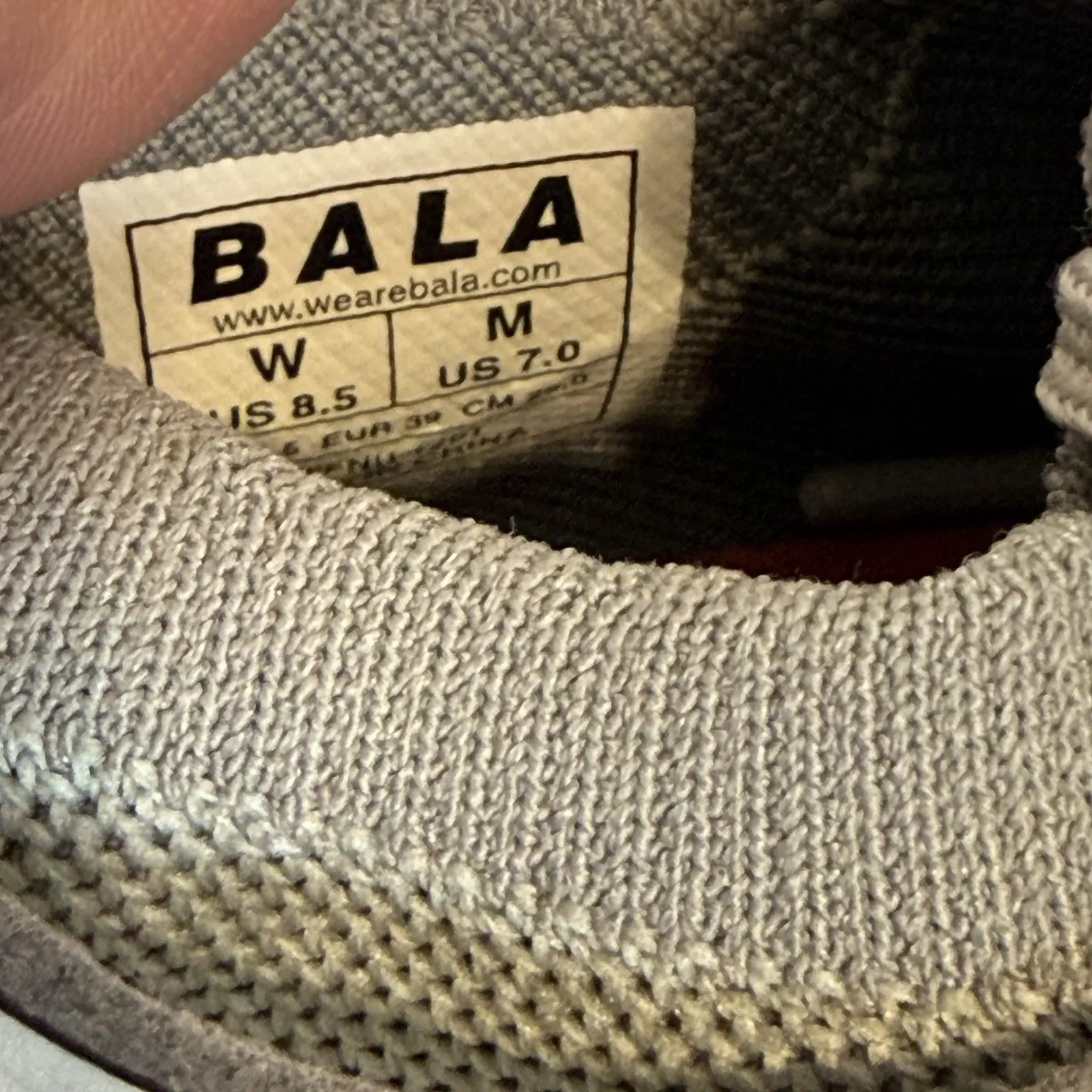 Bala Twelves Gray Nursing Sneakers Women’s 8.5 / Men’s 7 – 12 Hour Comfort - Image 13