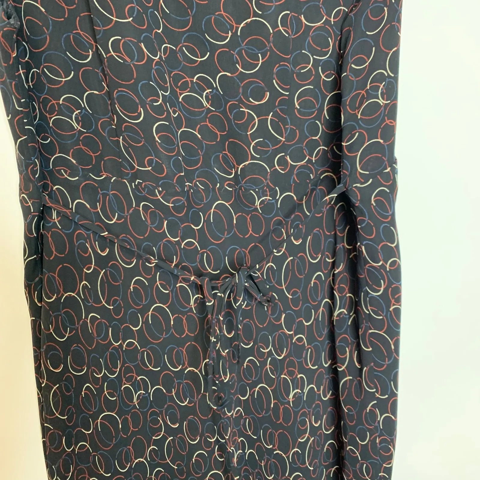 Black Geometric y2K Maxi Dress Chiffon Medium? - Image 8