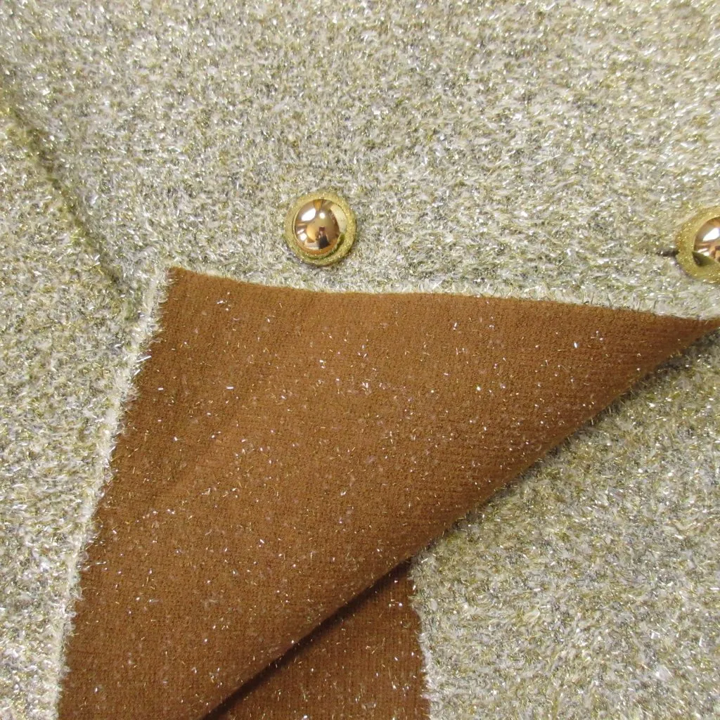 NWT J.Crew Collection Oversized Double-faced Cardigan in Gold Metallic Jacket S - Image 8