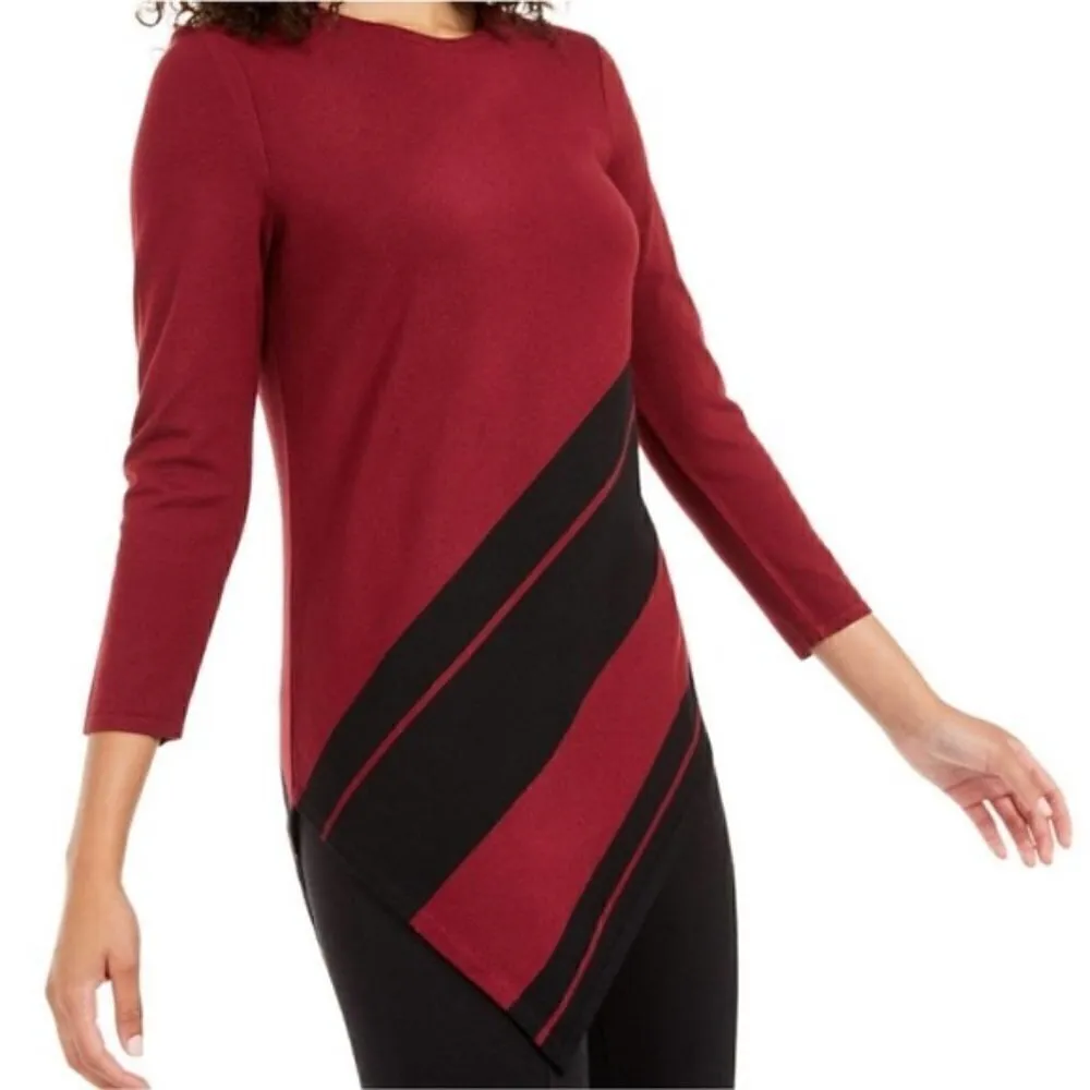 Alfani -  Asymmetrical Stripe Sweater -PS - Image 2