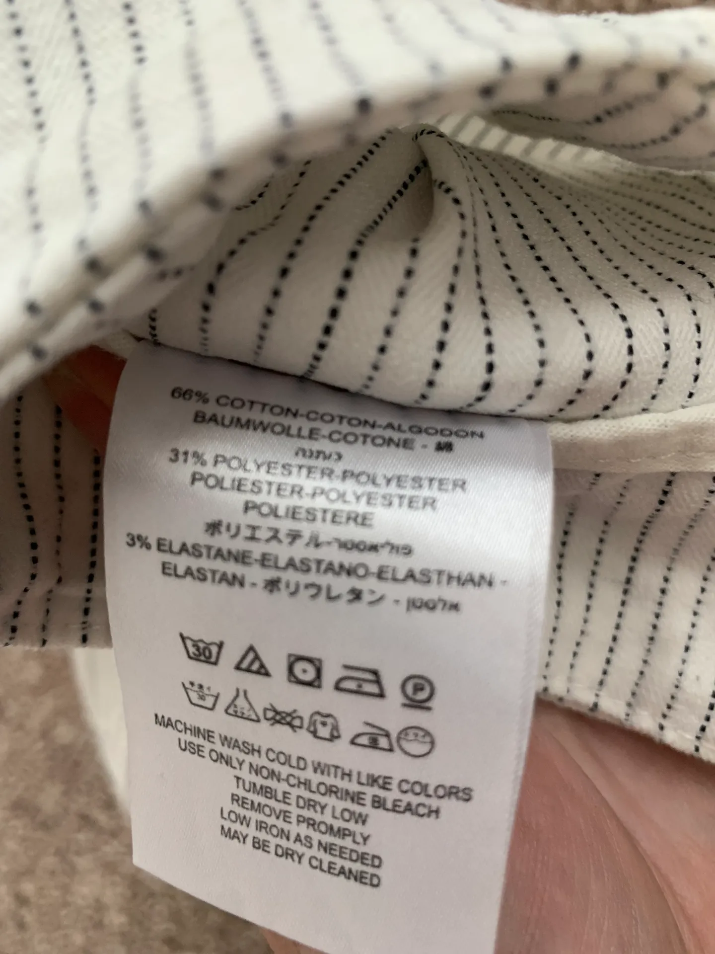 black and white striped skirt - Image 8