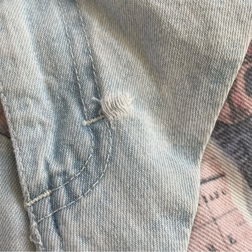 Vintage 80s Early 90s  High Rise Denim Jean Shorts 9 XS S 9” Inseam - Image 11