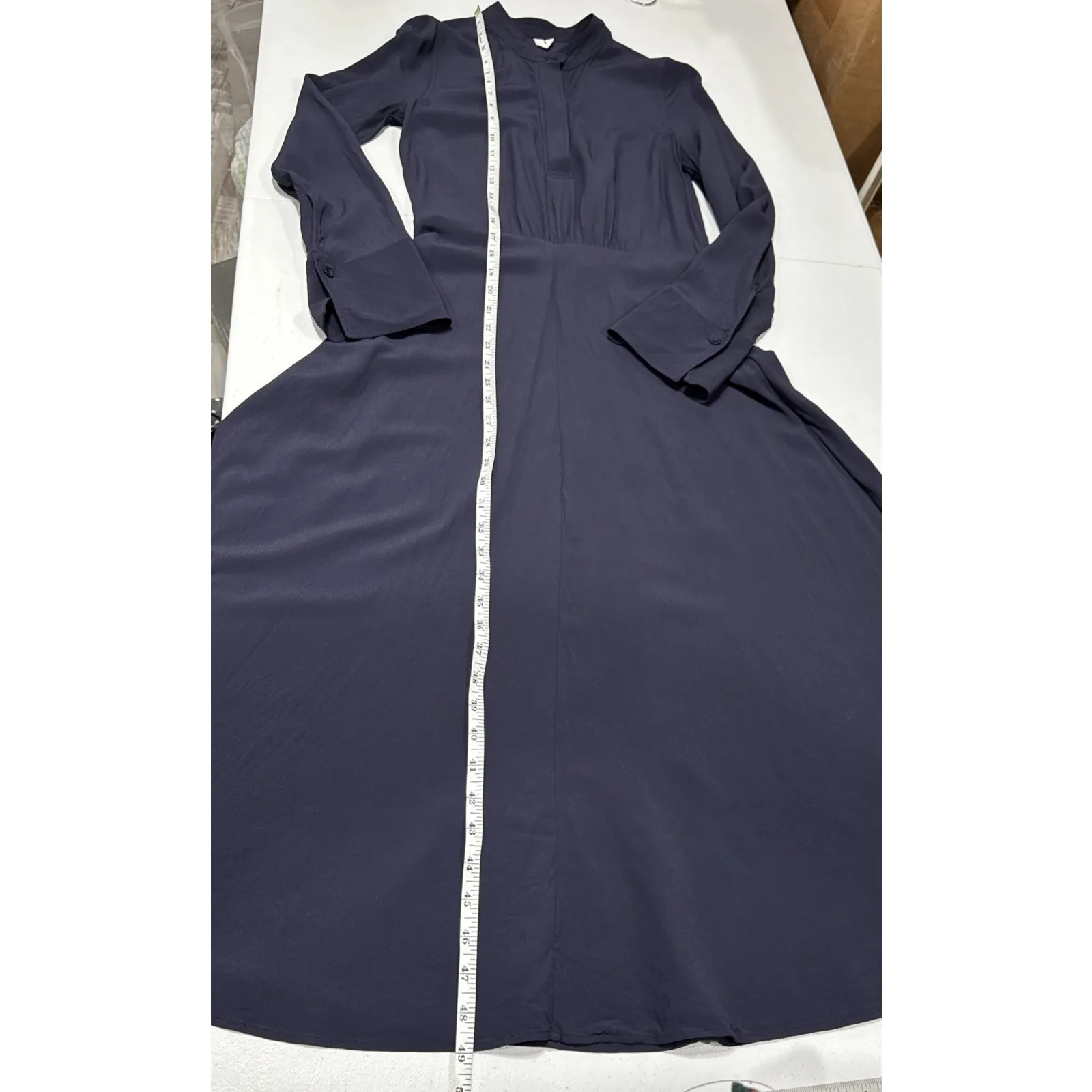 Arket Womens Modest Maxi Dress EU 34, US 4 Long Sleeves A - Image 15