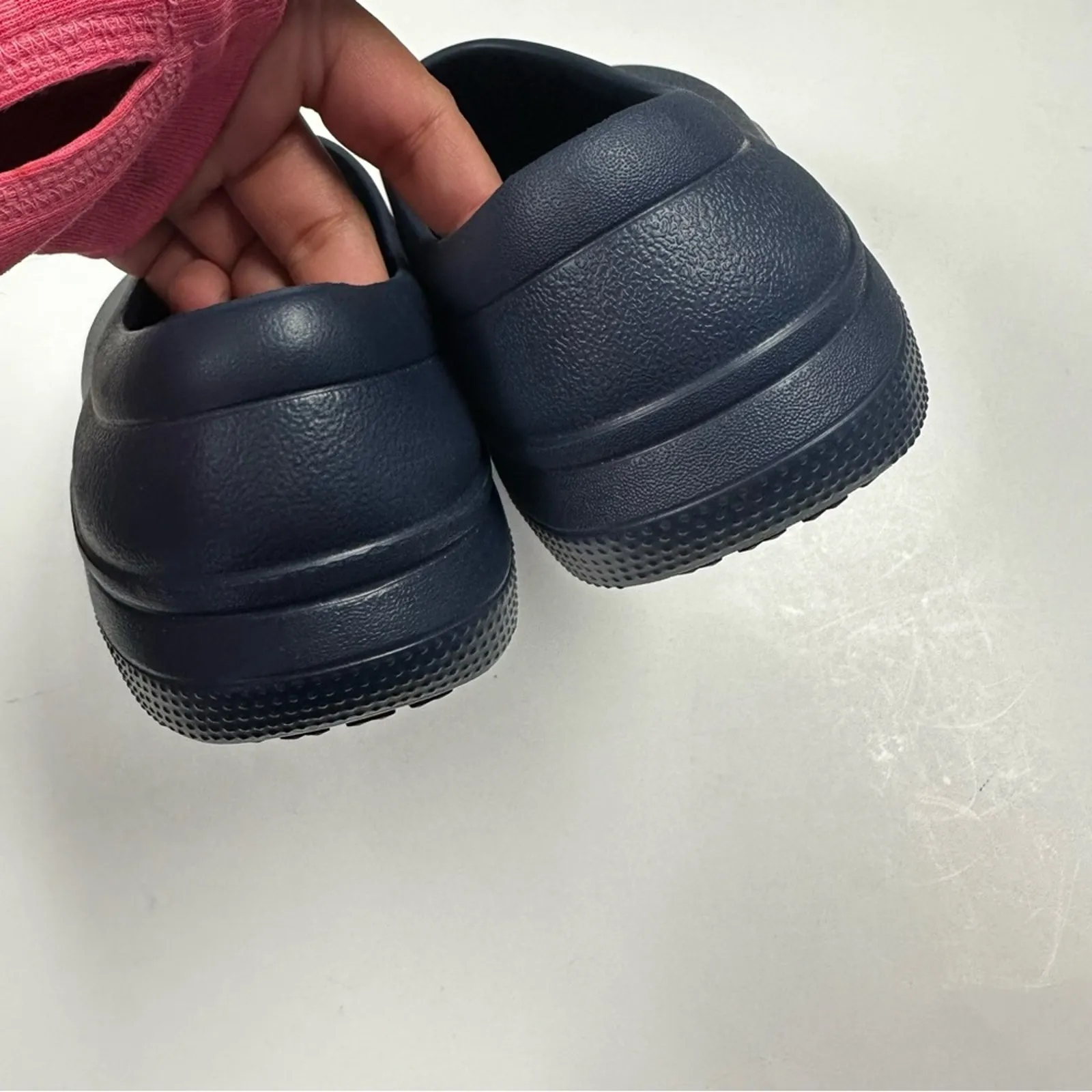 Crocs Clogs Unisex W8 M6 Blue Slip Resistant Slip On Work Shoes - Image 16