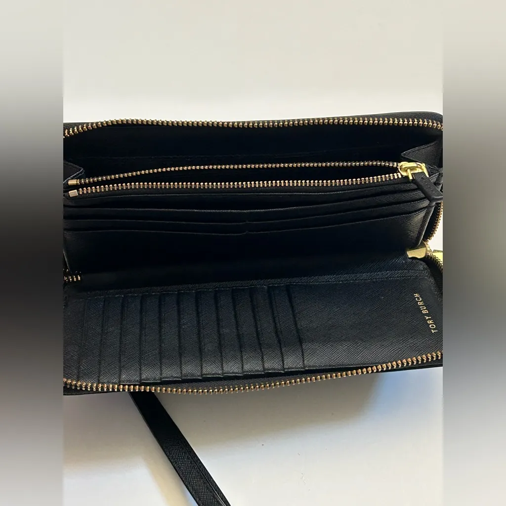 Tory Burch sapphire leather wallet black - Image 5