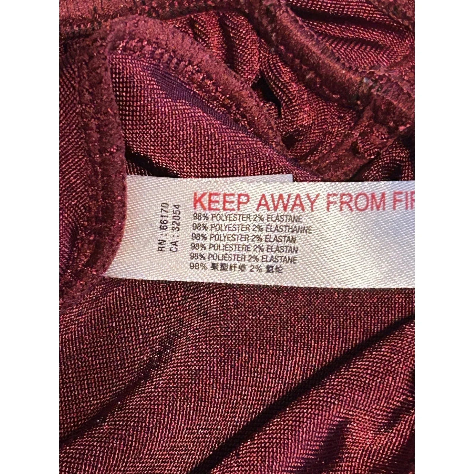 Free People Women’s Burgundy Long Sleeve Bodysuit Size XL - Image 8