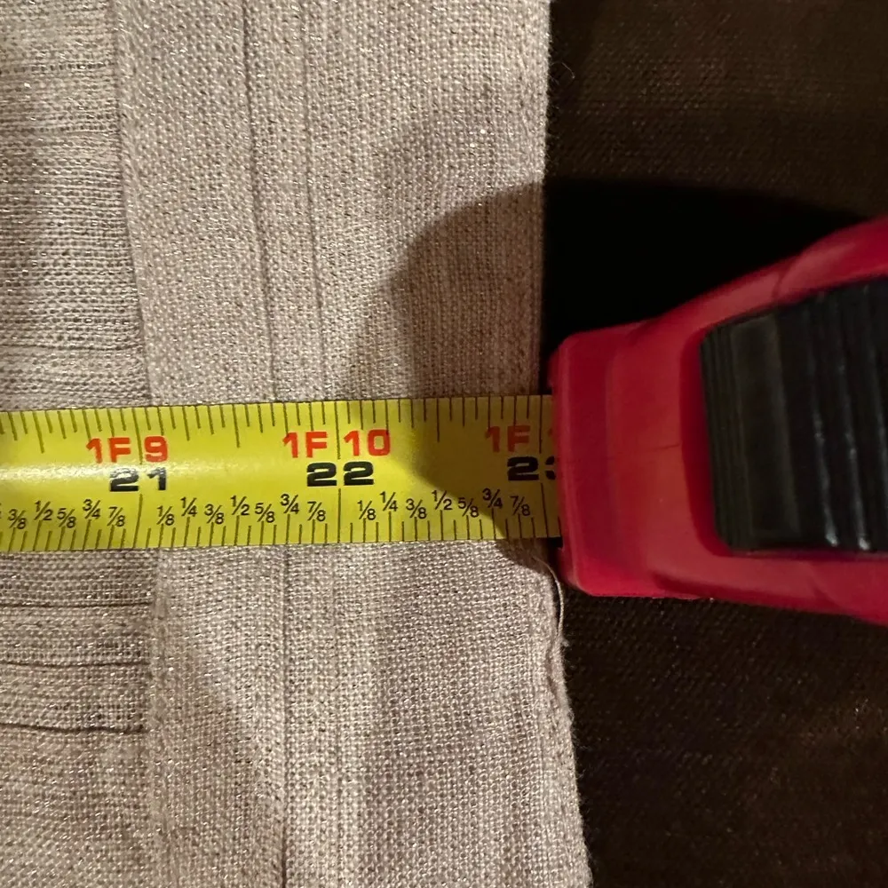 Chicos Crean W Gold Shimmer & Jewel Embellished Linen Long Sleeve Hook E… - Image 10