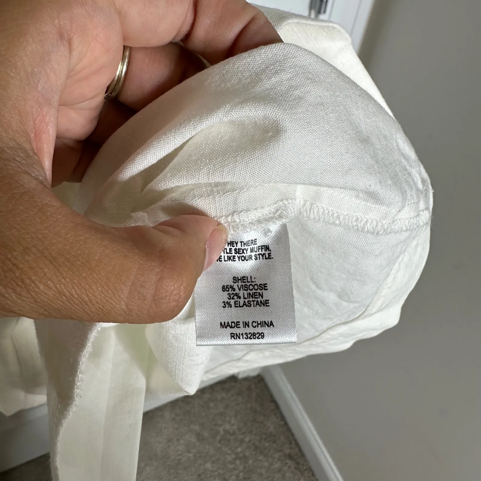 Anthropologie LPA white milkmaid cottagecore eyelet mini dress small‎ romantic - Image 6