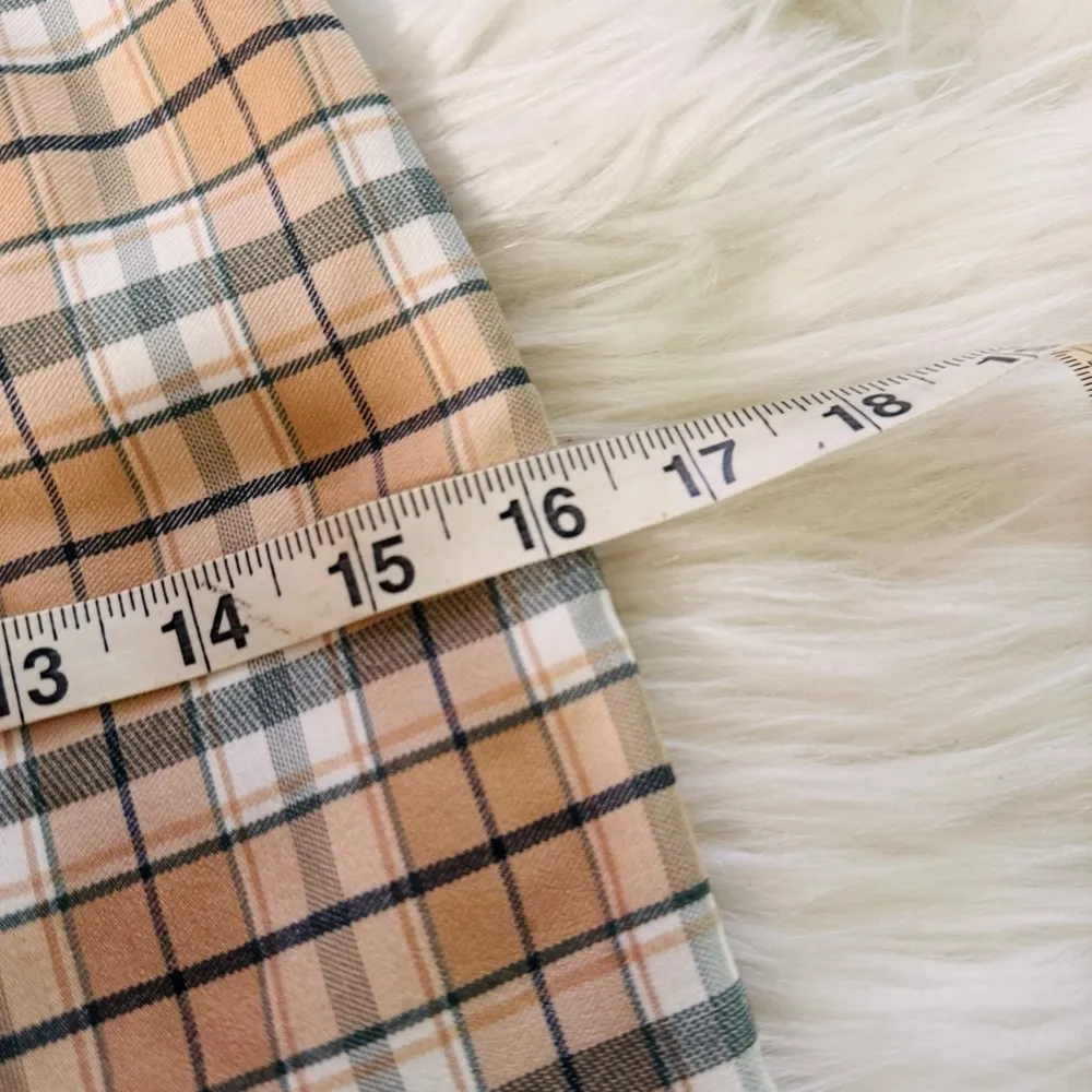 Papaya gingham plaid checkered high waist mini skirt 🌸 - Image 7