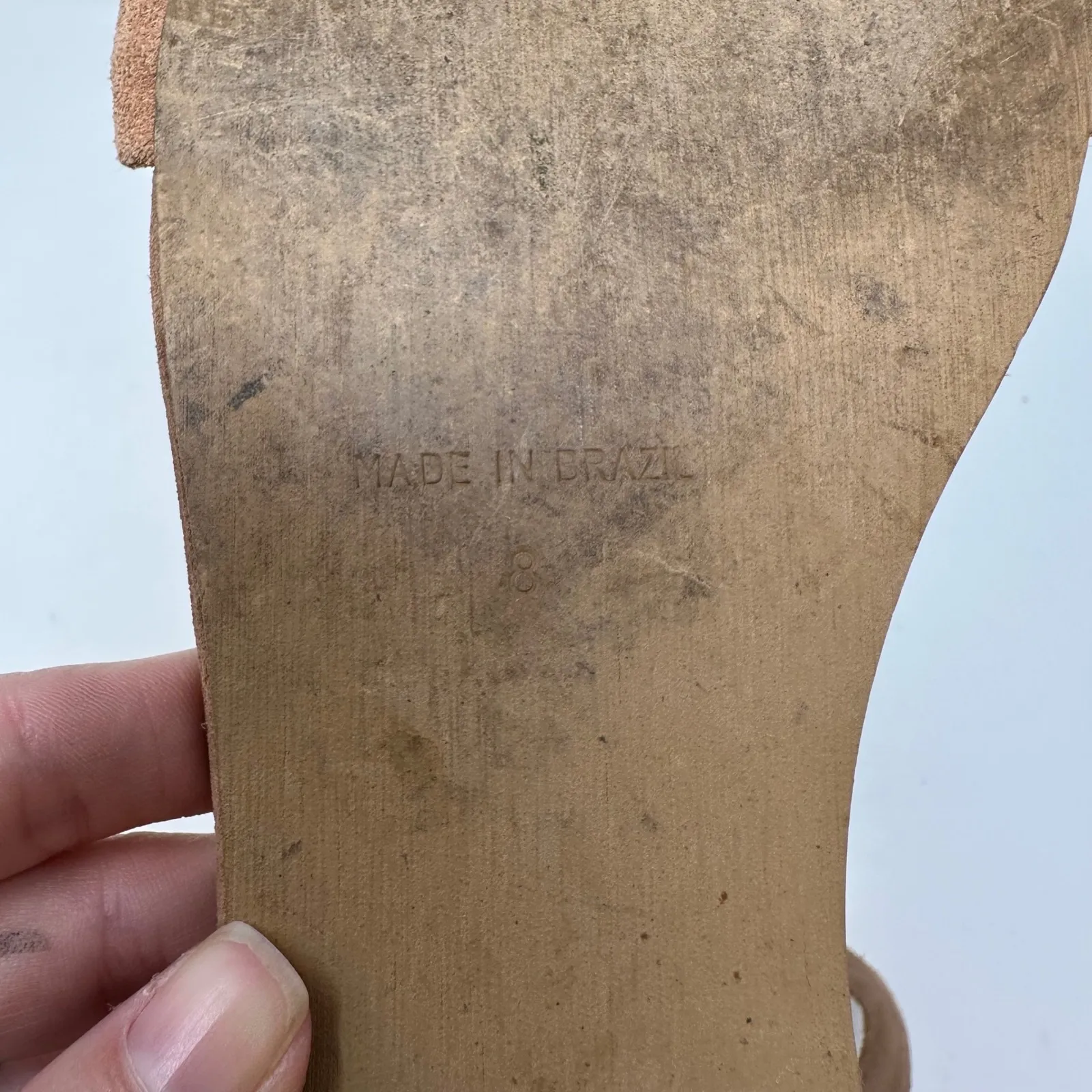 Madewell Knotted‎ Suede Ankle Flat Sandals Sand Size 8 - Image 7