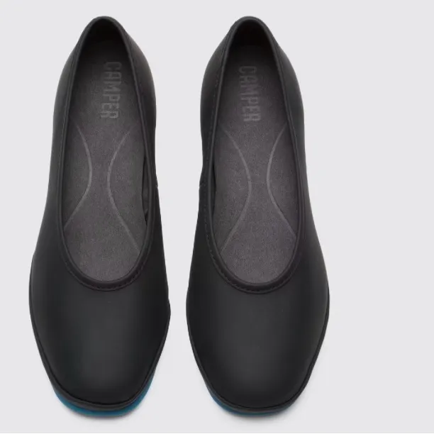 Camper women’s allright pumps black blue leather court shoes Sz 36 - Image 4