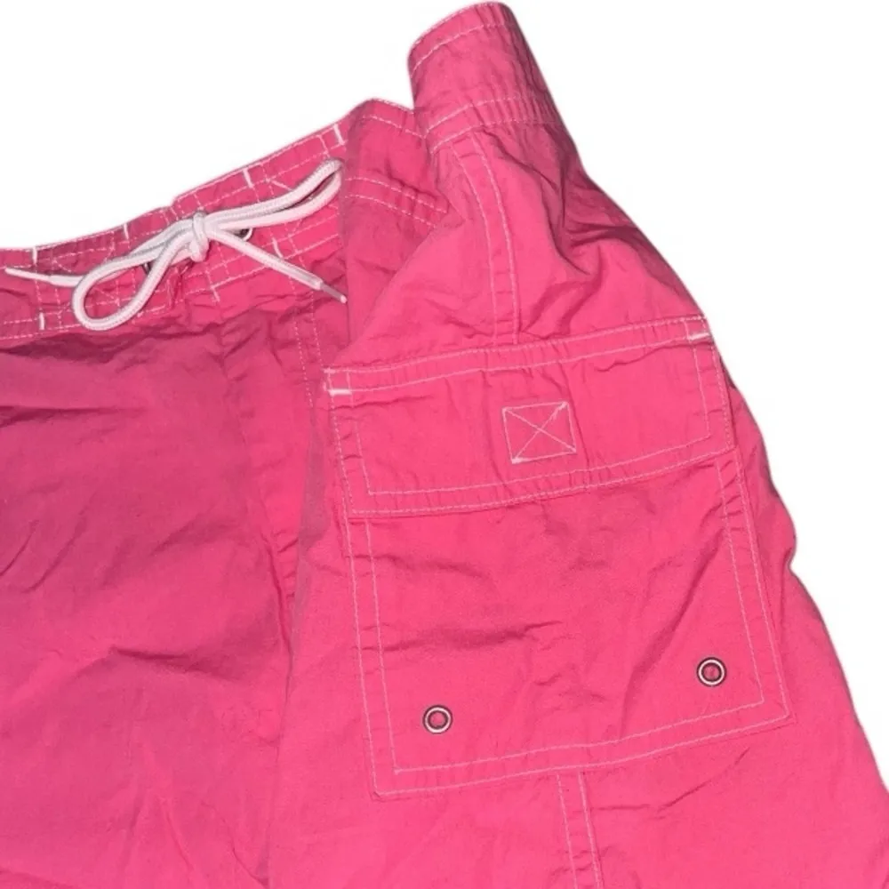 J. Crew Low Rise Cargo Mini Skirt Y2K Medium Pink Sporty Vintage Micro Nylon - Image 5