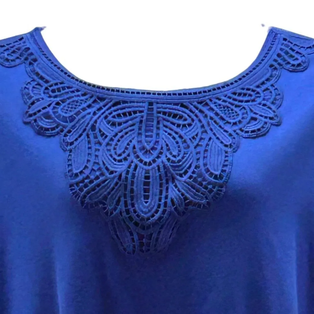 Croft And Barrow Blouse Top Blue 2X - Image 3