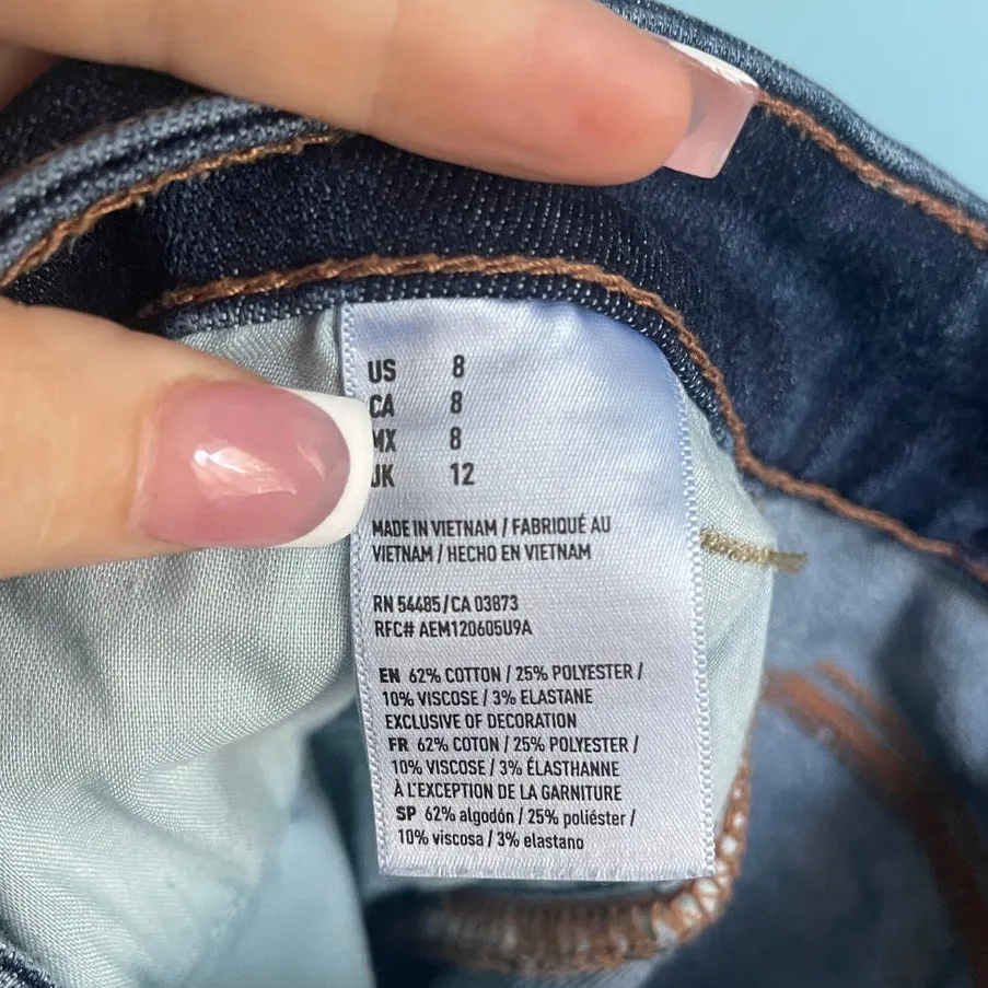 American Eagle Outfitters Midi Denim Jean Shorts - Image 6