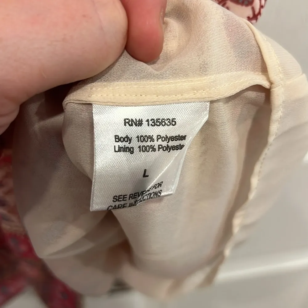 love the label Tippy Border Dress Pink Floral Womens Size Large - Image 8