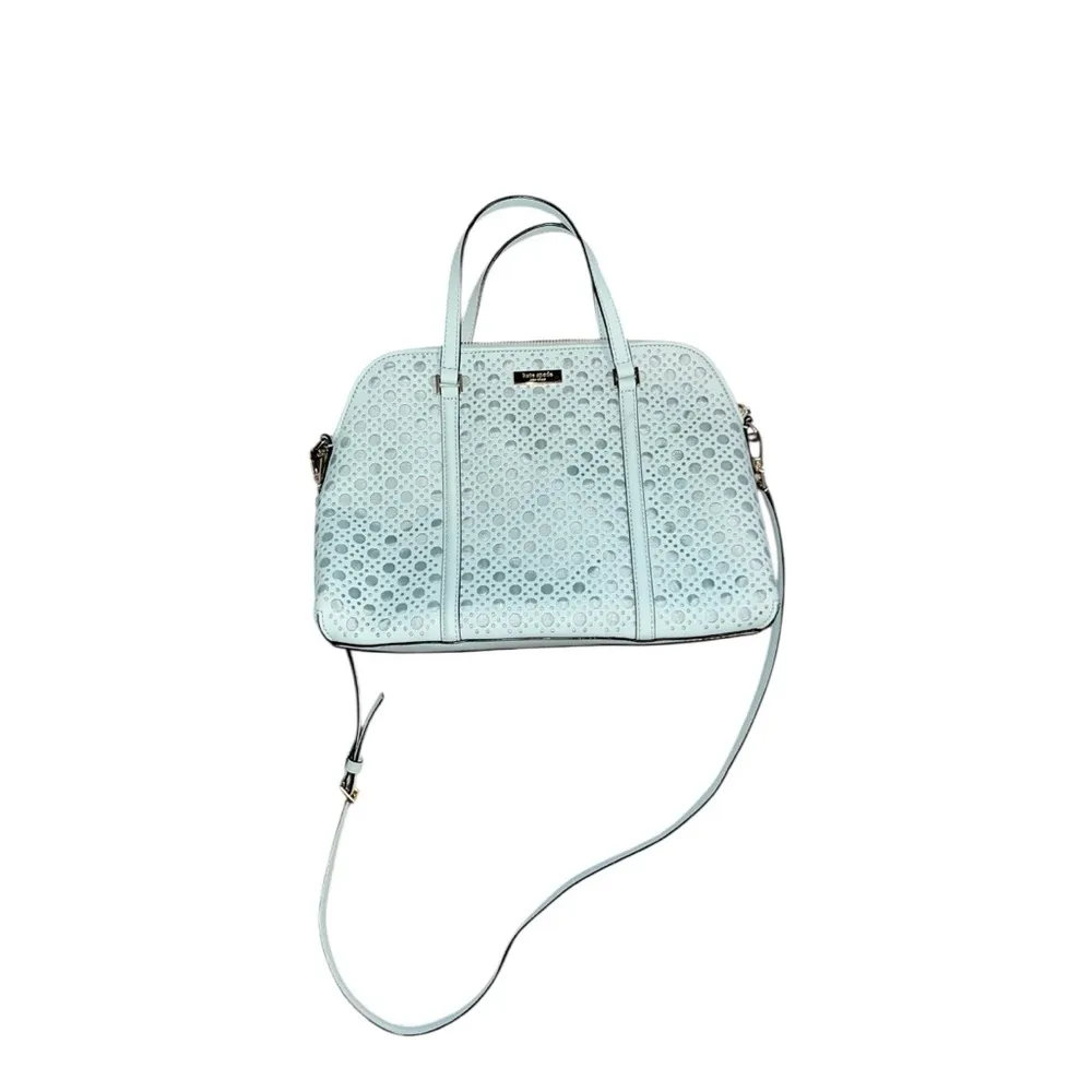 Kate Spade Grace Blue Satchel Newbury Lane Small Rachelle Crossbody with Cutouts - Image 2