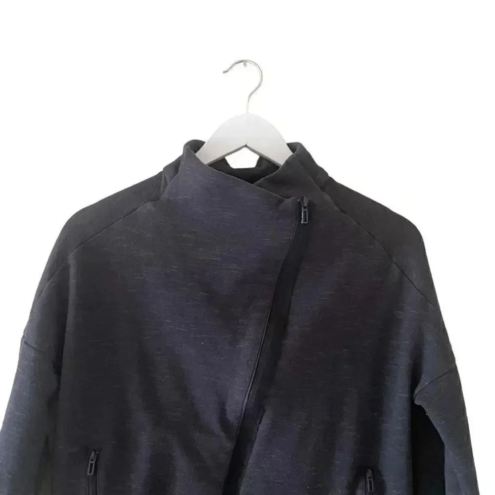 Adidas Heart Racer Track Tops Sporty Lightweight Jacket Black SZ M # 1787 - Image 3