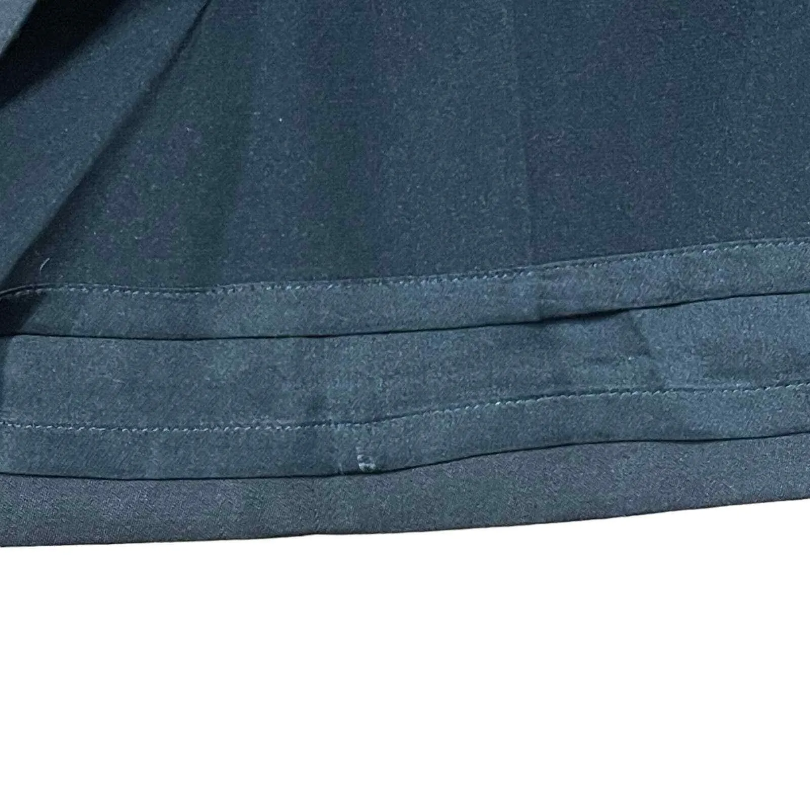 St. John Wool Straight Pencil Mini Office Black Skirt Stretch Zip Back Women 6 - Image 4