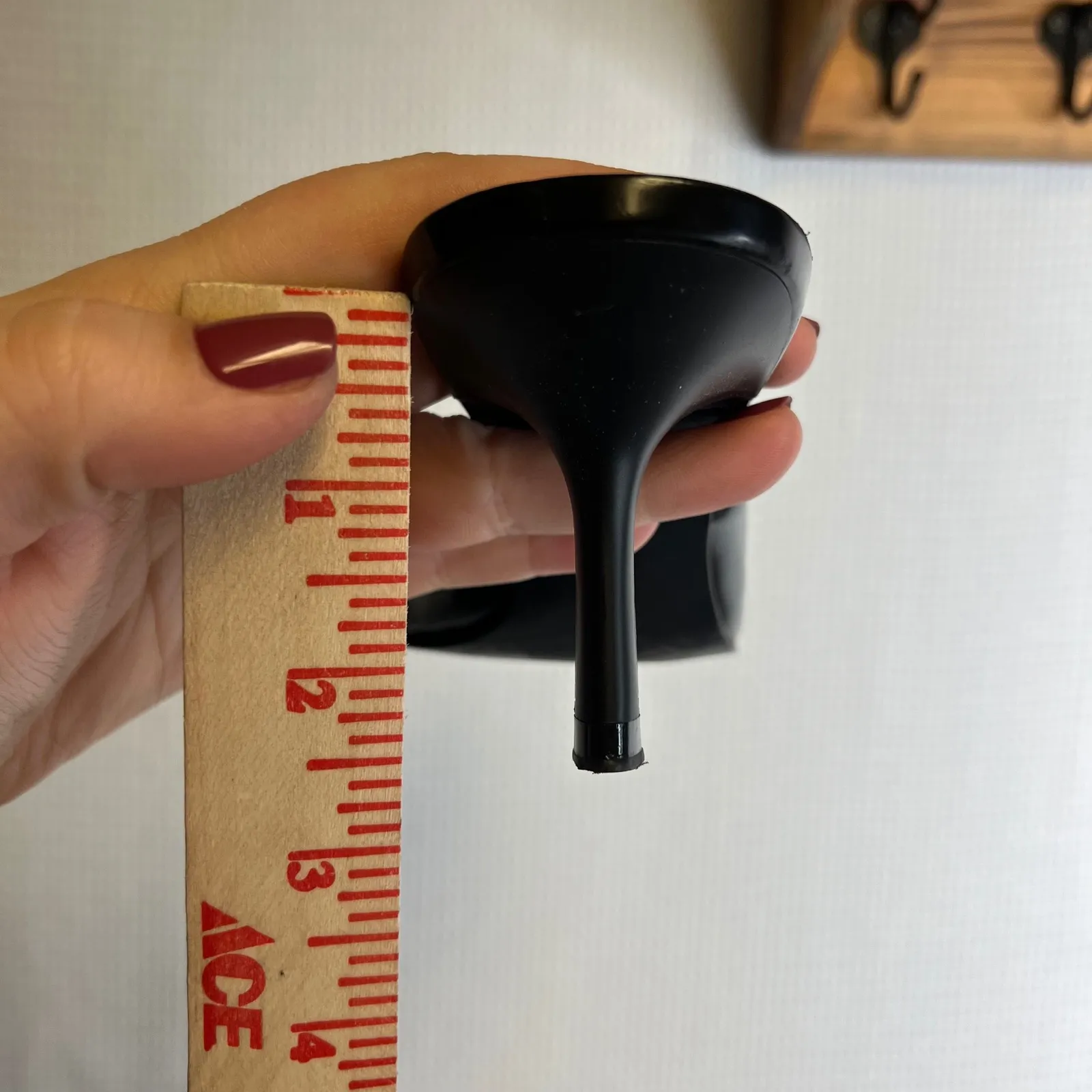 ZARA Pointed Toe Black Patent Mule Heels Kitten Heel Shoes Women Size 39 - Image 7