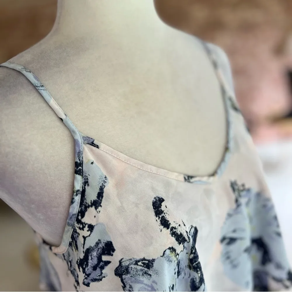 ASTR Pink Blush Floral Flounce Camisole M - Image 11