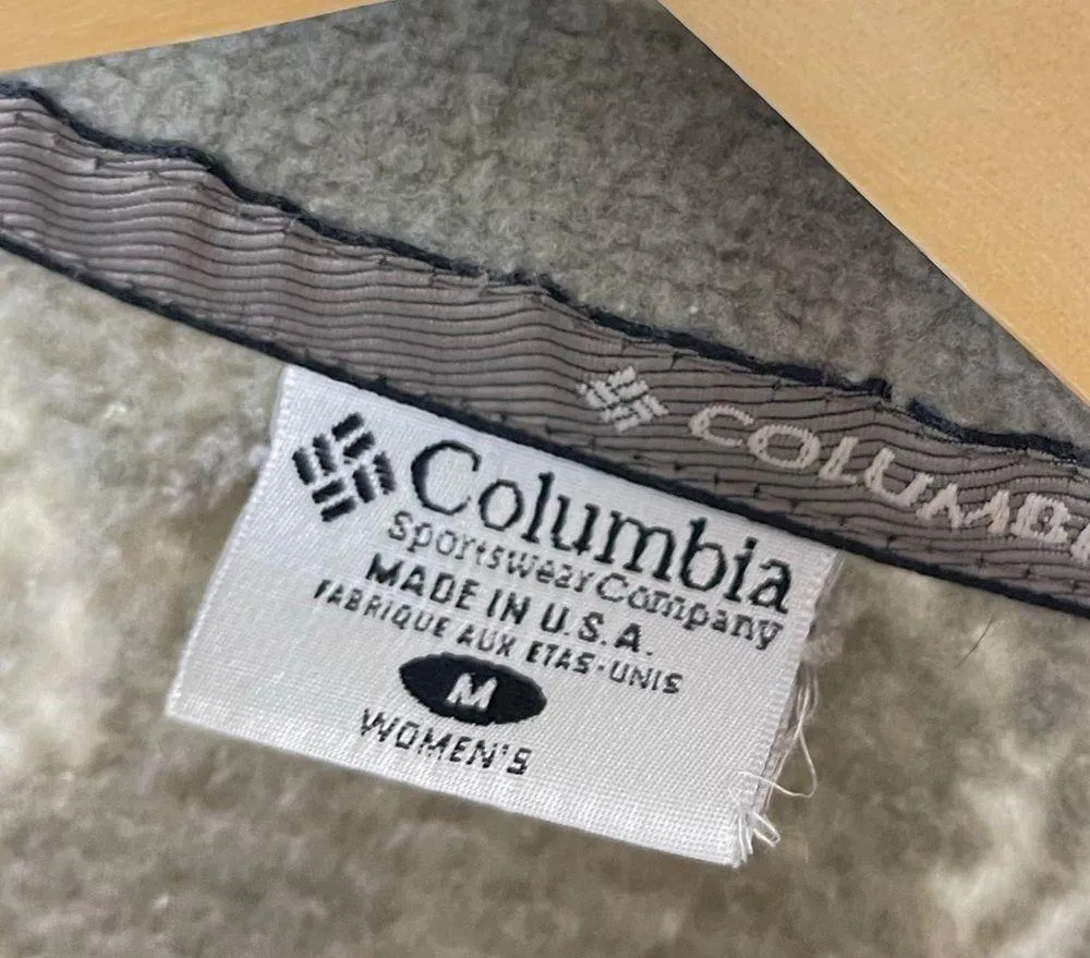 Columbia Medium Fleece Floral Nature Print Zip Jacket Outdoor Hiking Camping - Image 7