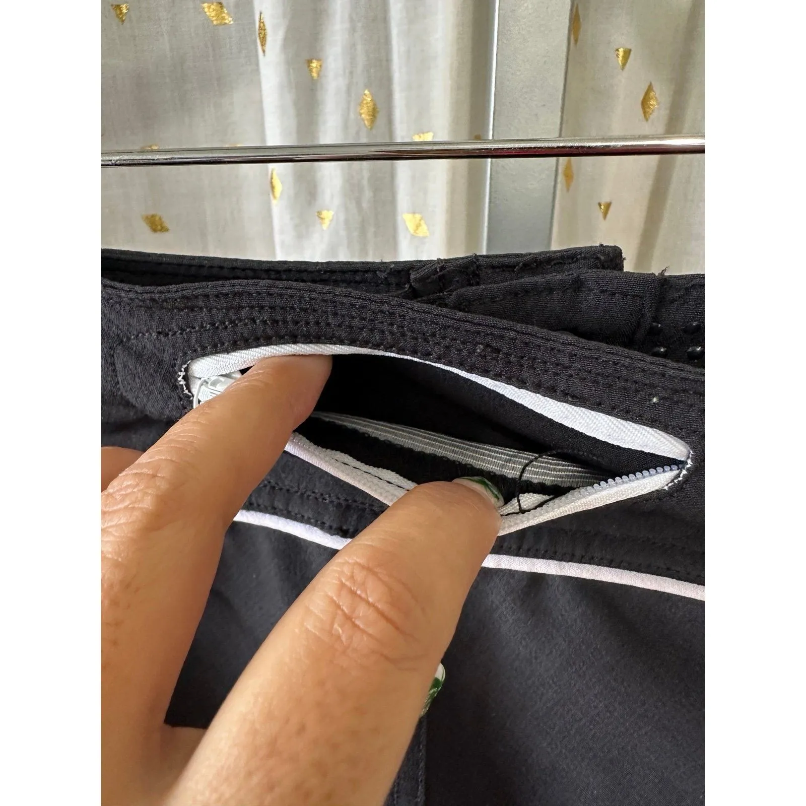 Roxy  N620093 Quick Drying 4 Way Stretch Hook Loop Snap Button Boardshorts 0 - Image 4