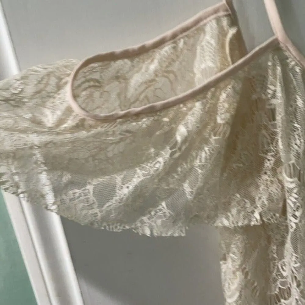 lace urban outfiters top white - Image 2