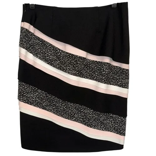 WHITE HOUSE BLACK MARKET Colorblock Tiered Pencil Skirt NWT $110 Size 4‎ - Image 4