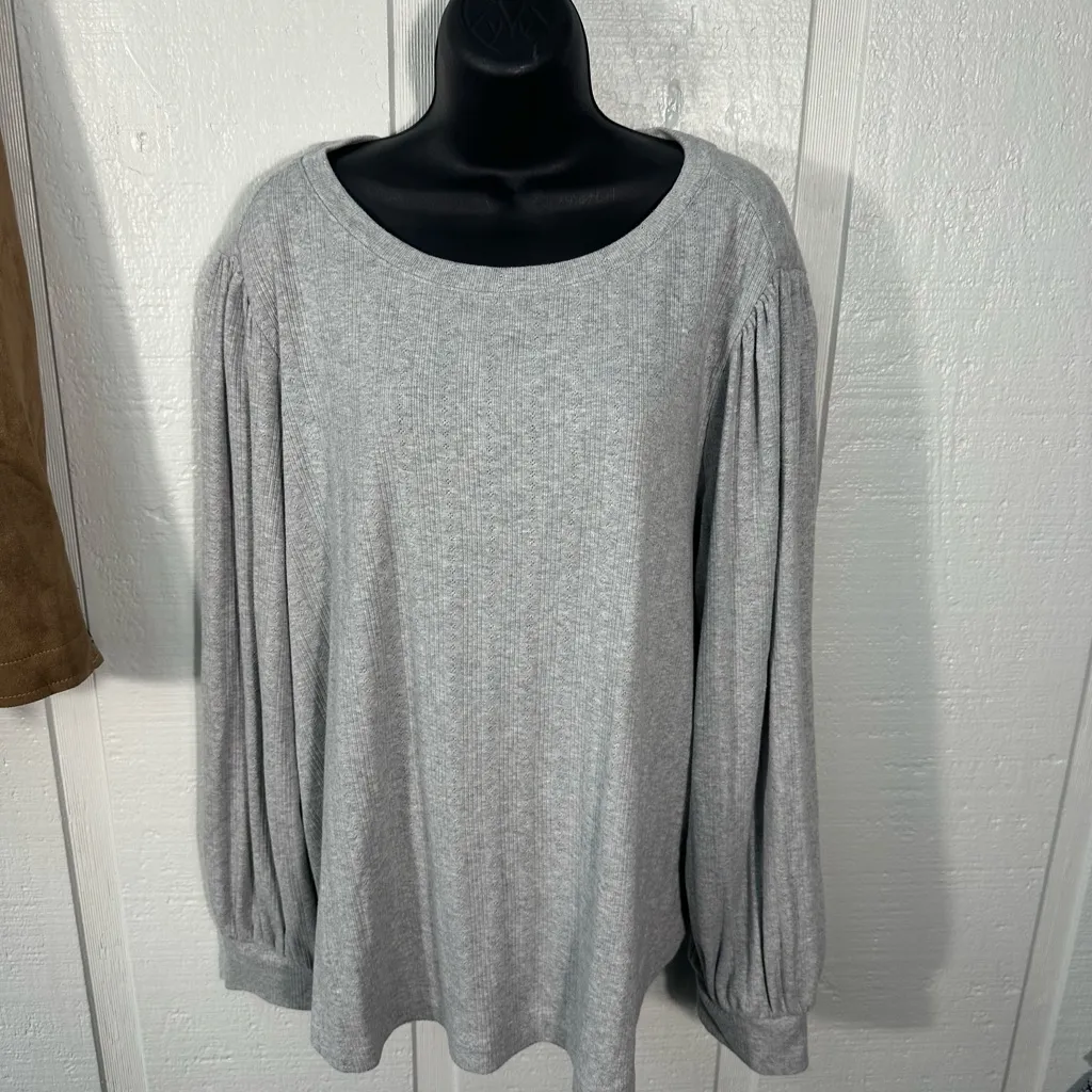 On 34th Womens Gray Sweater Size 3X NWT - Image 3